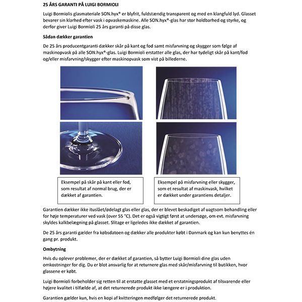 Palace vandglas på fod klar 32 cl H15cm Luigi Borm - Bahne